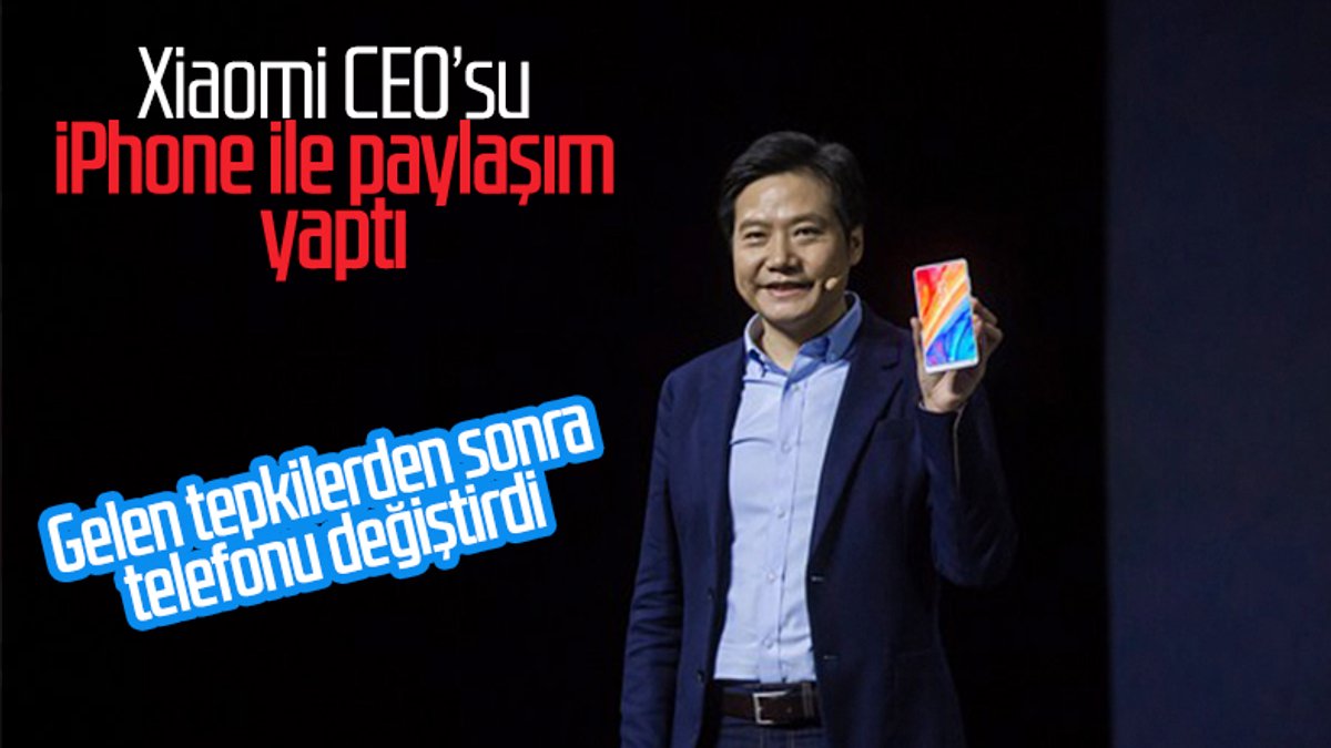 Xiaomi CEO'su Lei Jun, iPhone ile paylaşım yaptı