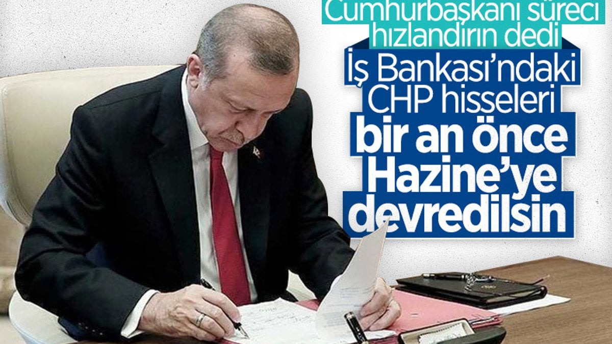 Cumhurbaşkanı Erdoğan'dan İş Bankası talimatı