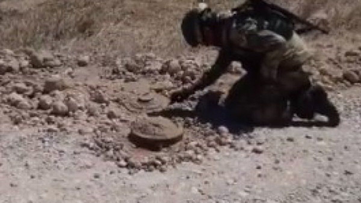 Barış Pınarı bölgesinde 2 antitank mayını bulundu