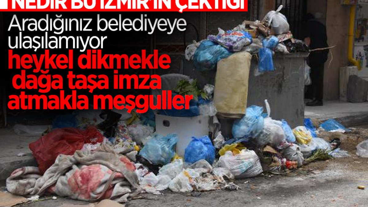 İzmirliler, çöplerin toplanmamasına isyan etti