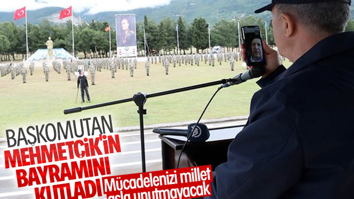 Cumhurbaşkanı Erdoğan Mehmetçik'in bayramını kutladı