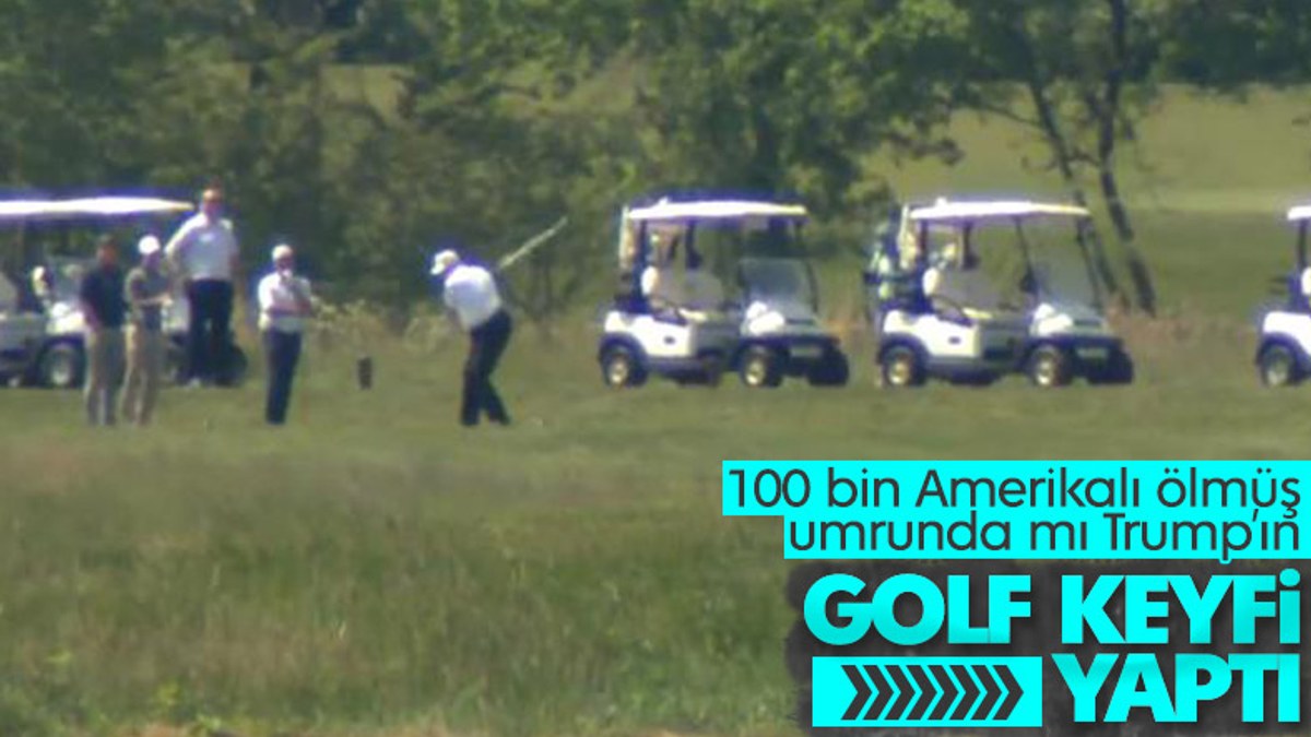 Trump, Virginia'da golf oynadı