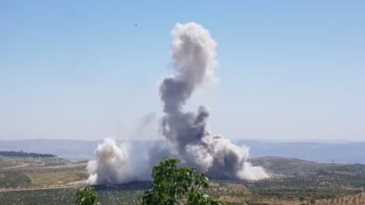 İdlib'de, TSK konvoyunun geçişi sırasında EYP patlatıldı
