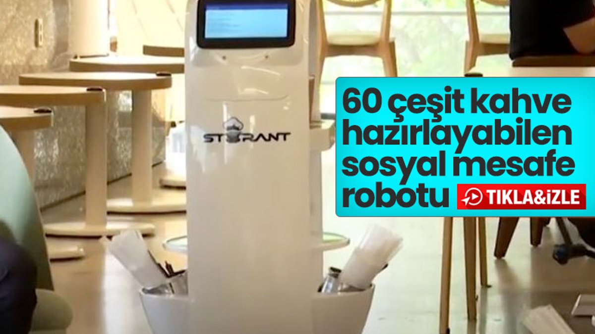 60 çeşit kahve hazırlayabilen robot barista