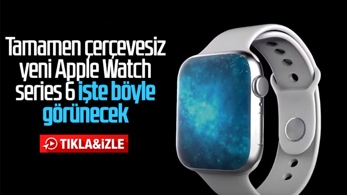 Çerçevesiz tasarımıyla Apple Watch Series 6 konsept video