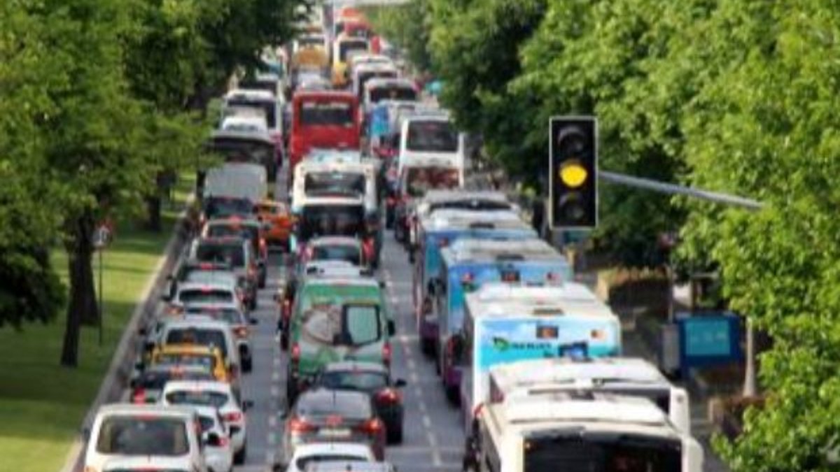 Beşiktaş'ta trafik yoğunluğu