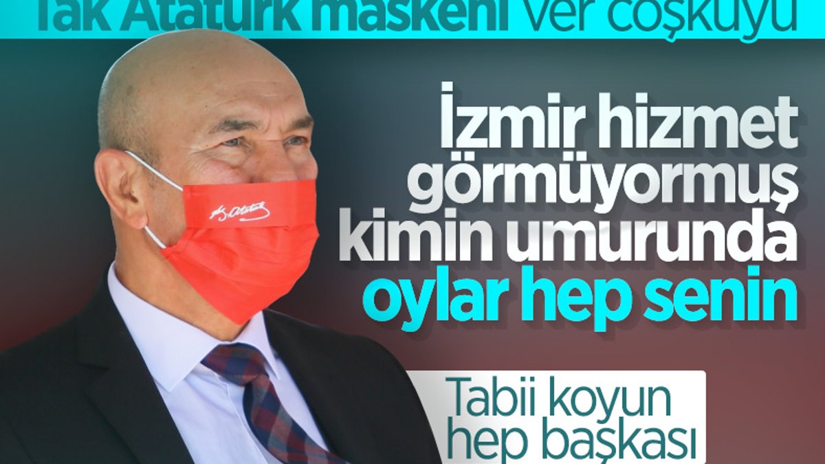 Tunç Soyer'in Atatürk imzalı maskesi