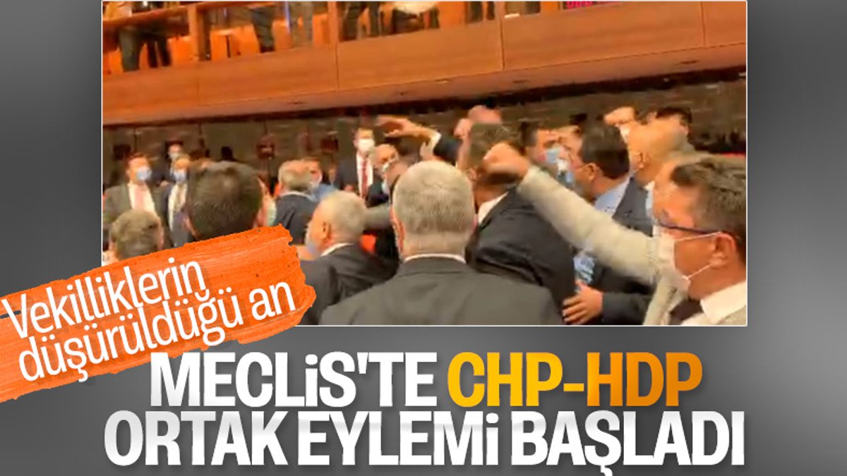 Meclis'te CHP ve HDP'den ortak protesto