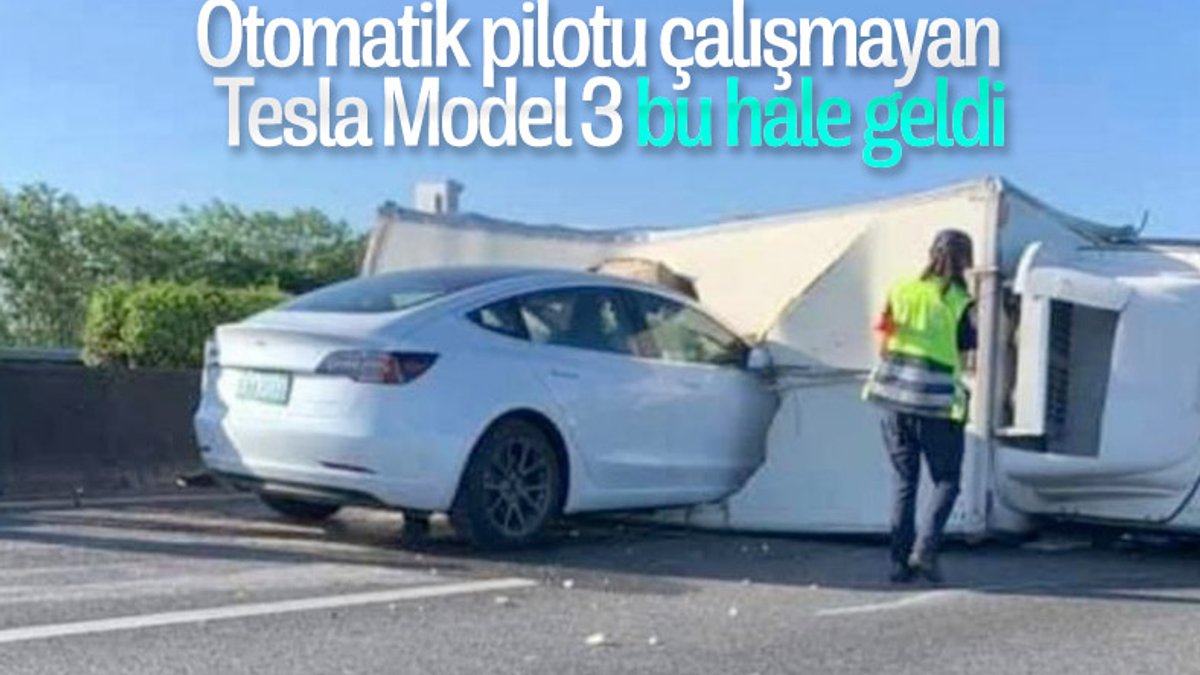 Tesla Model 3'ün otomatik pilotu kazaya neden oldu