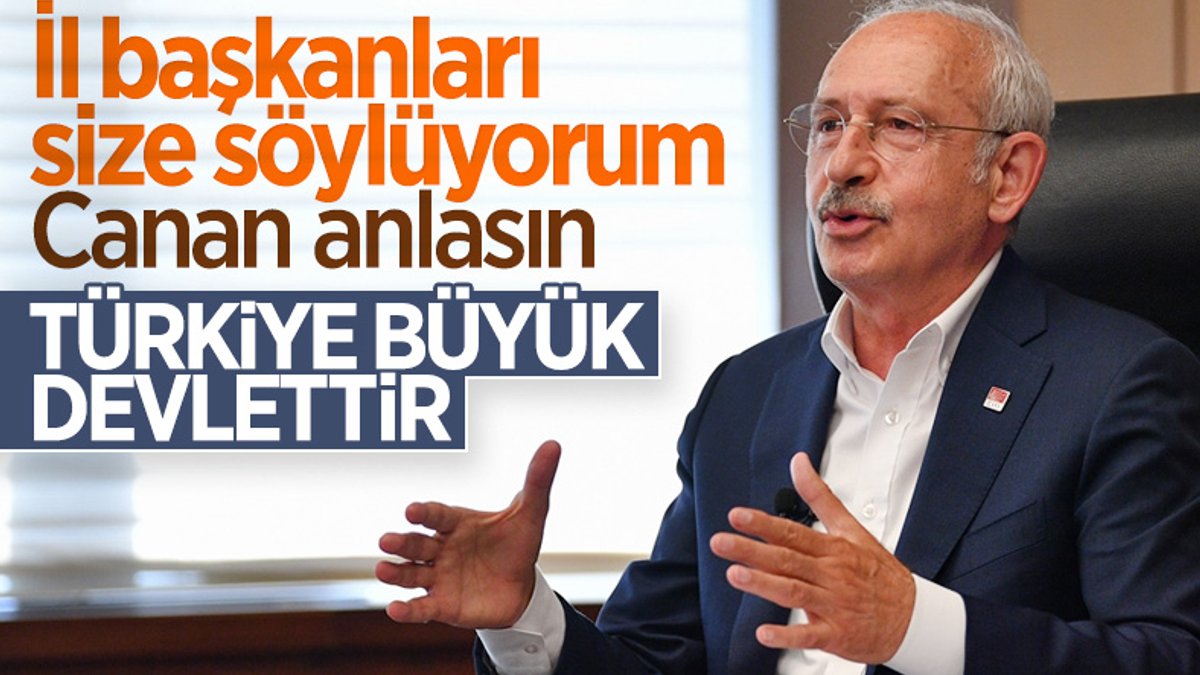 Kılıçdaroğlu'ndan il başkanlarına söylem uyarısı