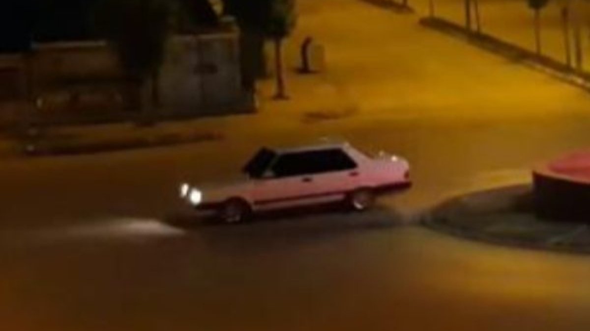Tokat'ta drift yapan sürücüye 7 bin lira ceza