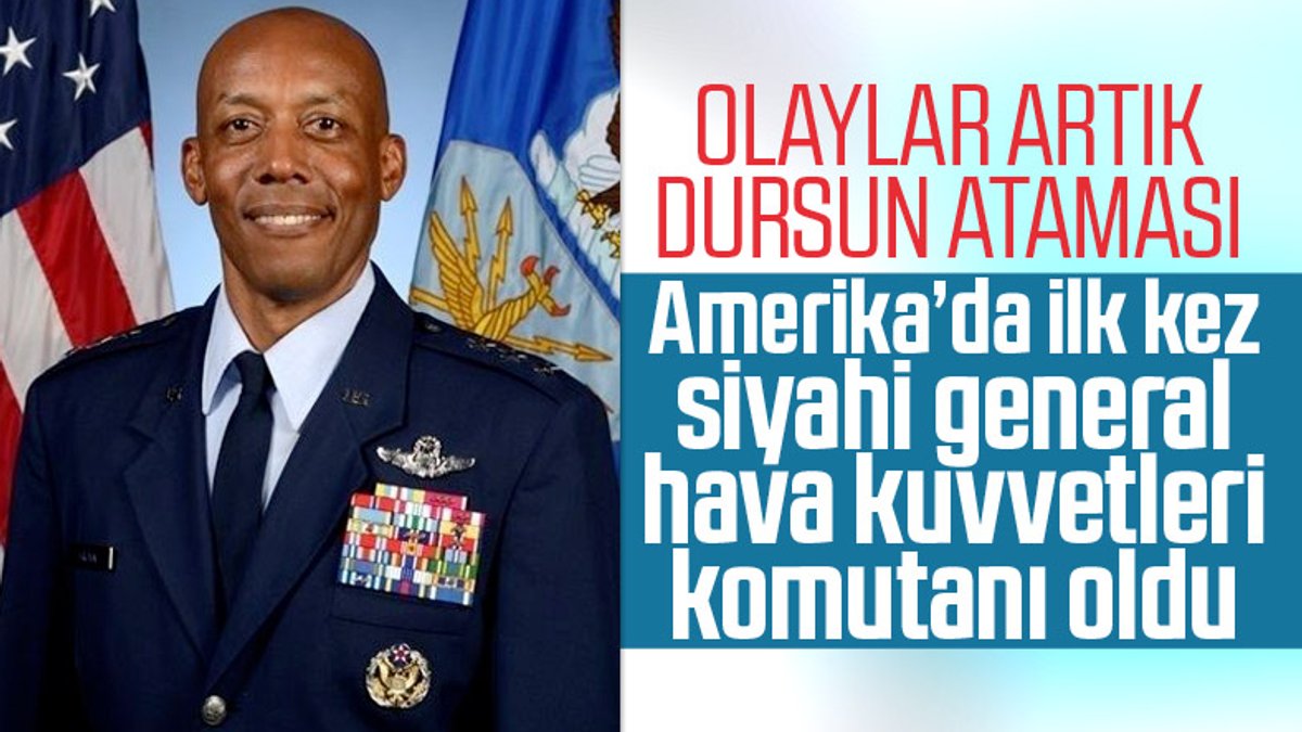 ABD'de siyahi general, Hava Kuvvetleri Komutanı oldu