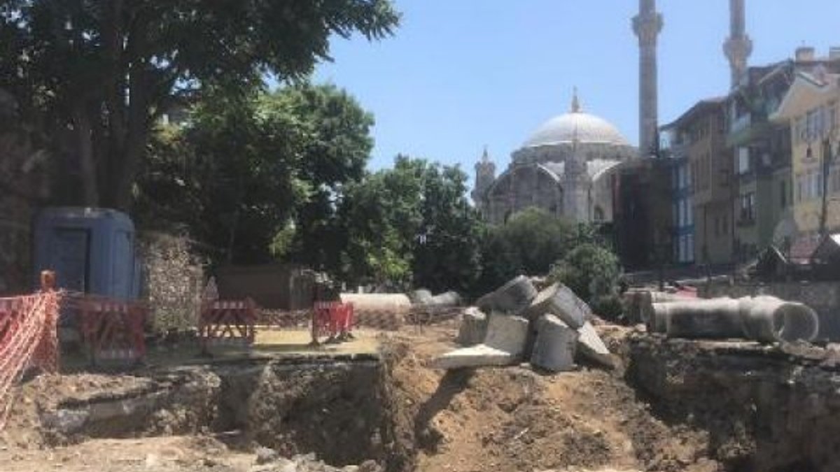 İstanbul'daki İSKİ kazısında tarihi kalıntılar bulundu