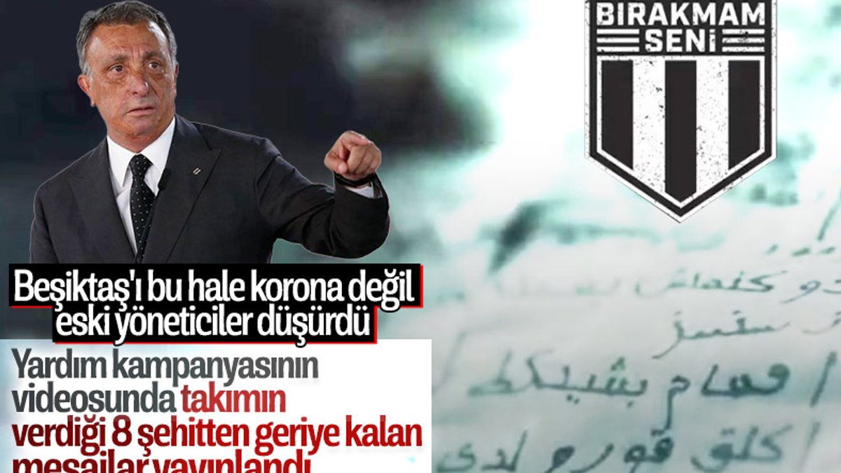 Beşiktaş, bağış kampanyasını tanıttı: Bırakmam Seni