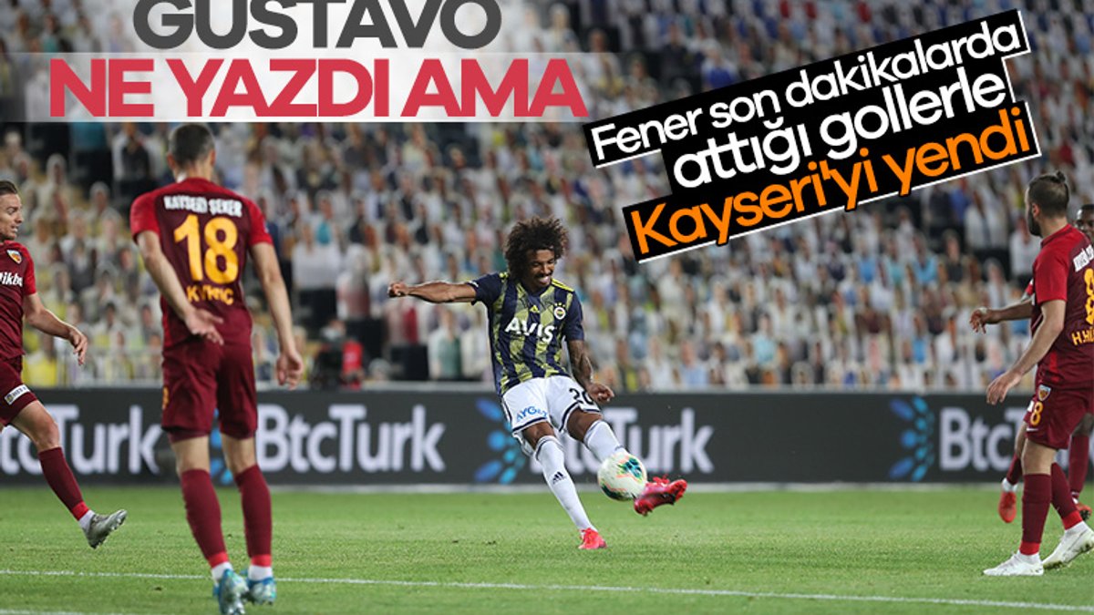 Fenerbahçe, Kayserispor'u son dakikalarda yıktı