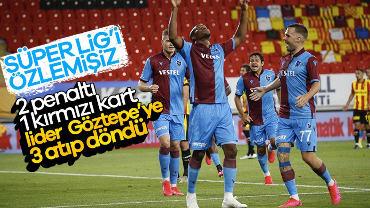 Trabzonspor, Göztepe'den 3 puanla döndü