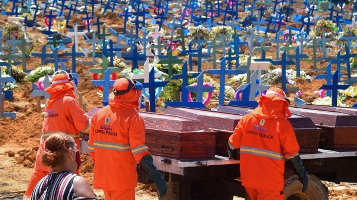Brezilya'da 612 kişi daha koronavirüsten öldü