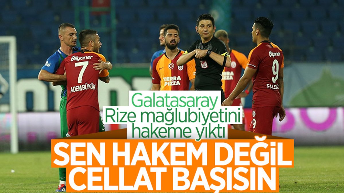 Galatasaray: Hakem değil, cellat başı