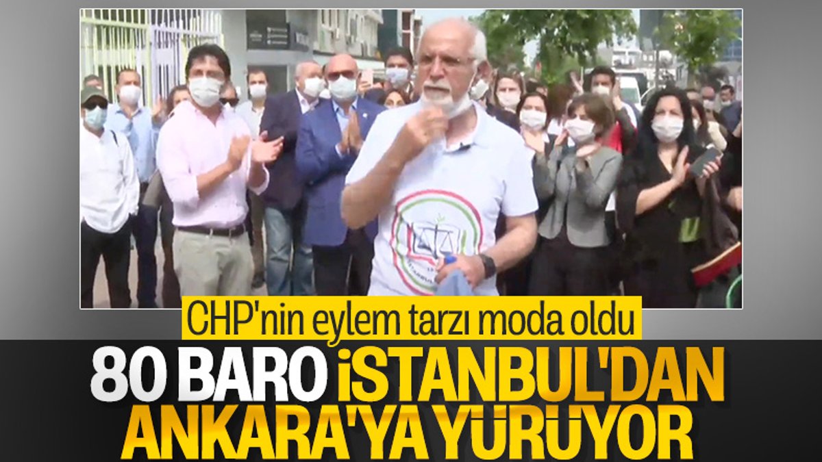 80 baro, İstanbul'dan Ankara'ya yürüyüş başlattı