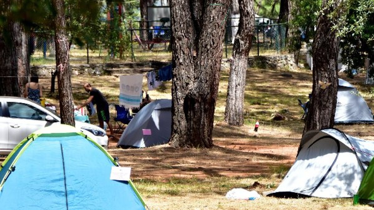 Muğla'da sosyal mesafeli çadır tatili