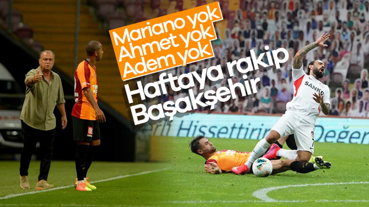 Mariano ve Ahmet Çalık, Başakşehir maçında yok