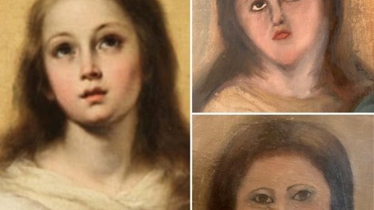 400 yıllık Hz. Meryem tablosu restorasyon kurbanı oldu