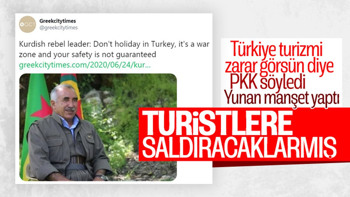 Yunan medyası turizm rekabetinde PKK propagandası yaptı