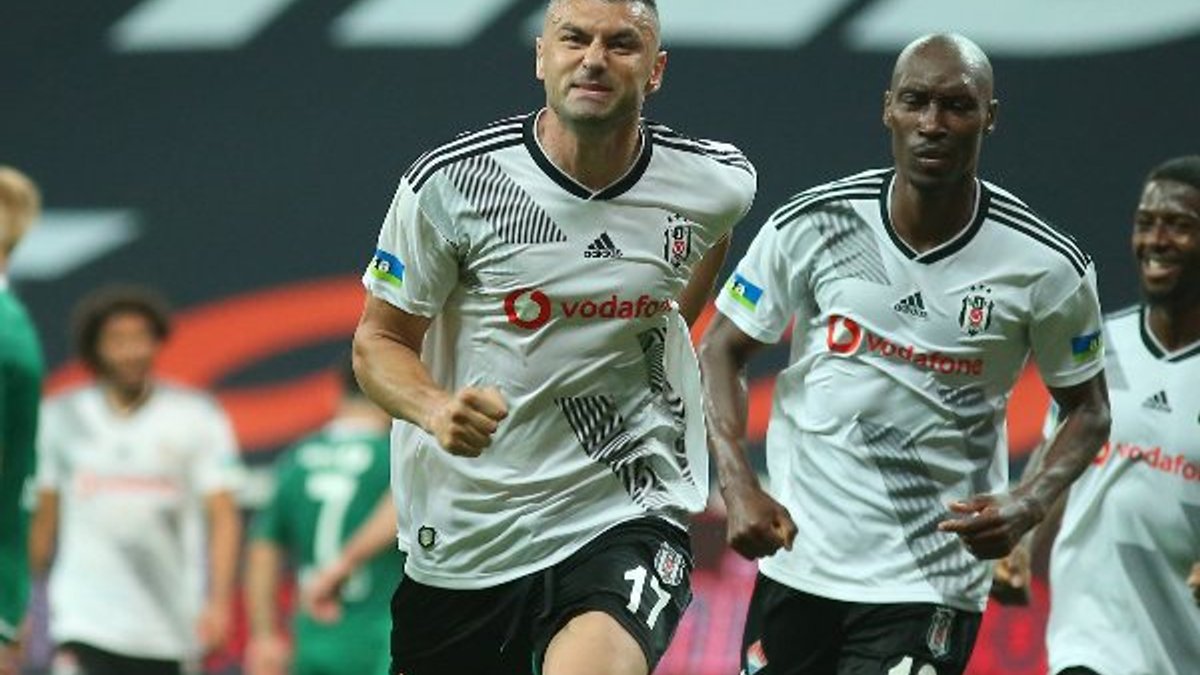 Burak Yılmaz golleriyle Beşiktaş'ı sırtladı