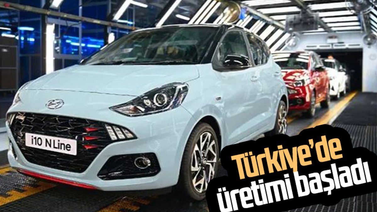Hyundai i10 N Line Türkiye'de üretim bandına girdi