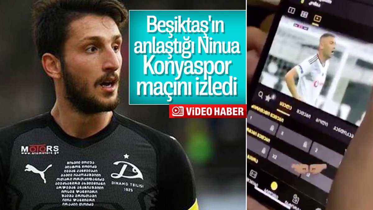 Nika Ninua, Beşiktaş maçını izledi