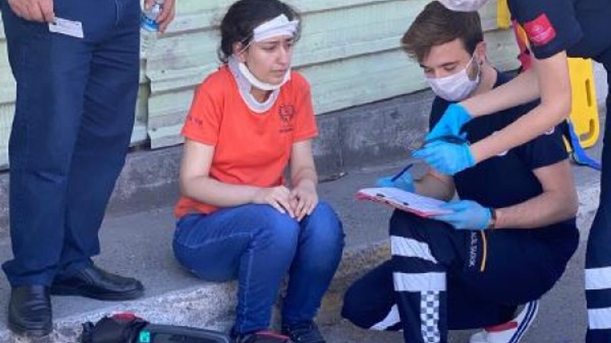 İstanbul'da sınava giden genç kız yaralandı
