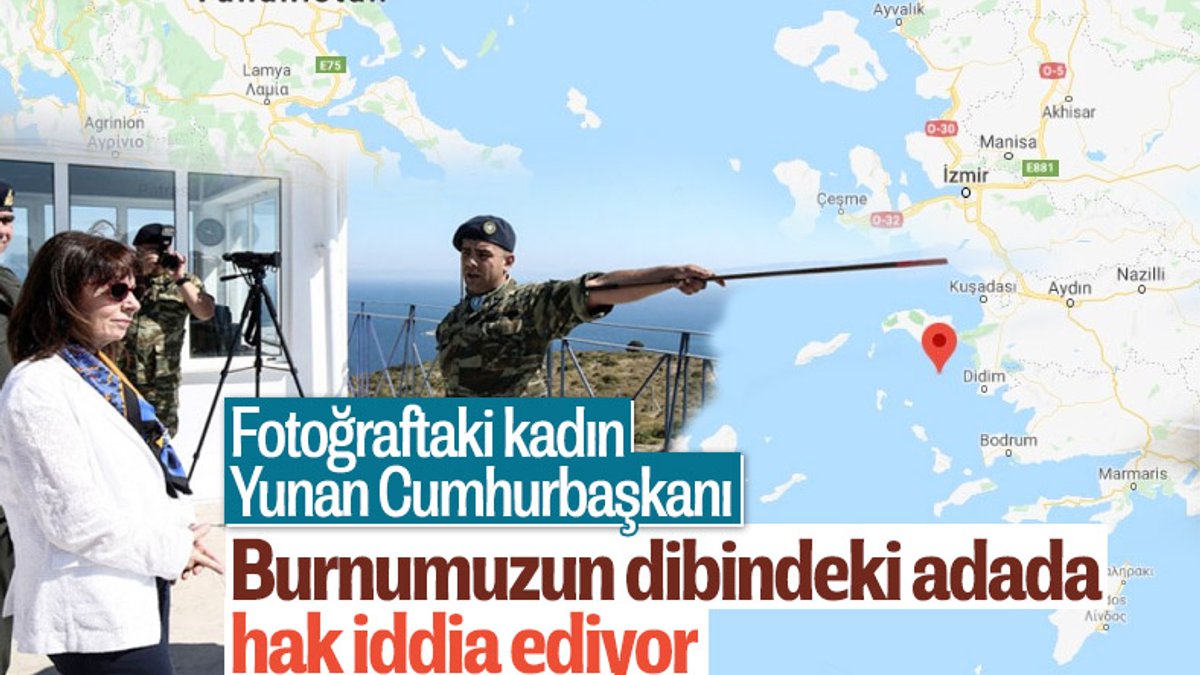 Yunan Cumhurbaşkanı Sakellaropulu, Eşek Adası'na gitti