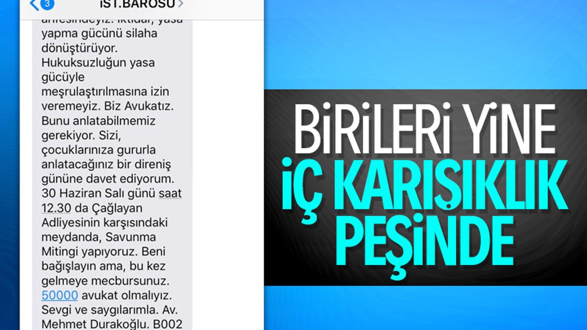 İstanbul Barosu avukatları eyleme çağırdı