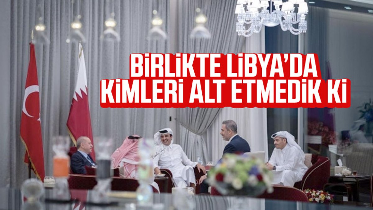 Cumhurbaşkanı Erdoğan ile Katar Emiri'nden samimi pozlar
