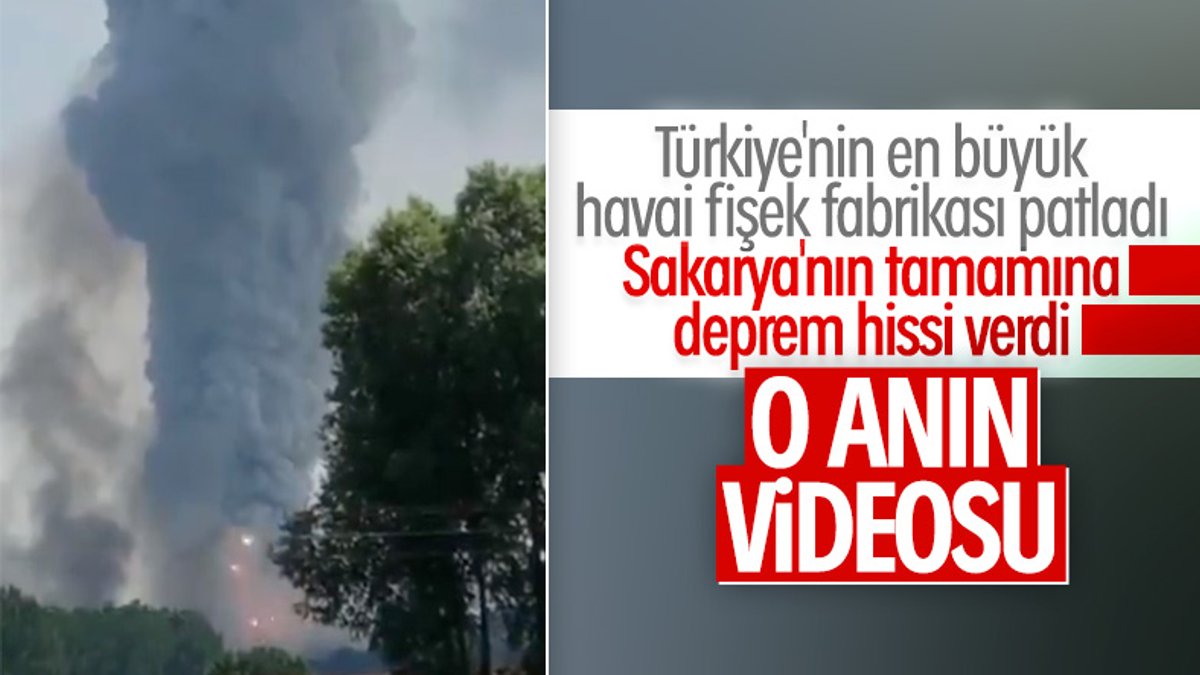 Sakarya'da havai fişek fabrikasında patlama