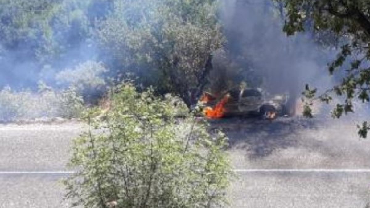 Adıyaman'da kaza yapan araç yandı: 2 yaralı