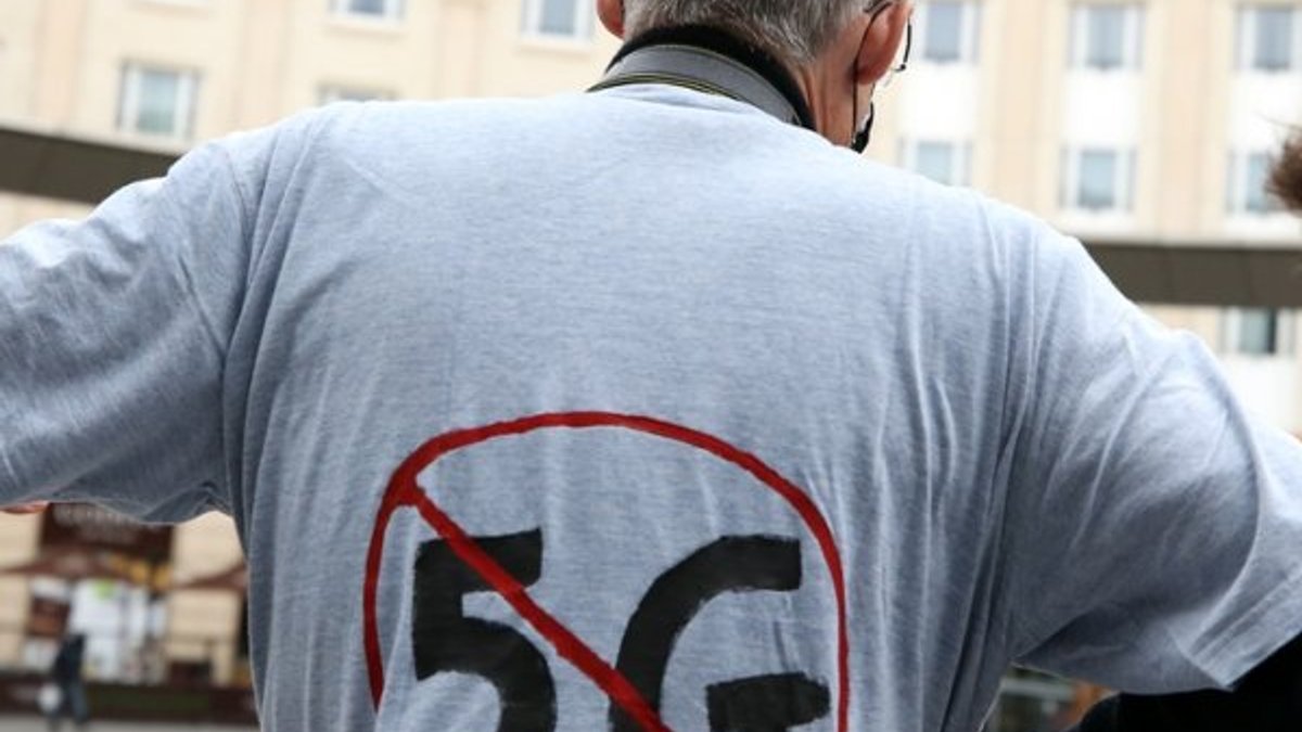Belçika'da 5G karşıtı gösteri düzenlendi