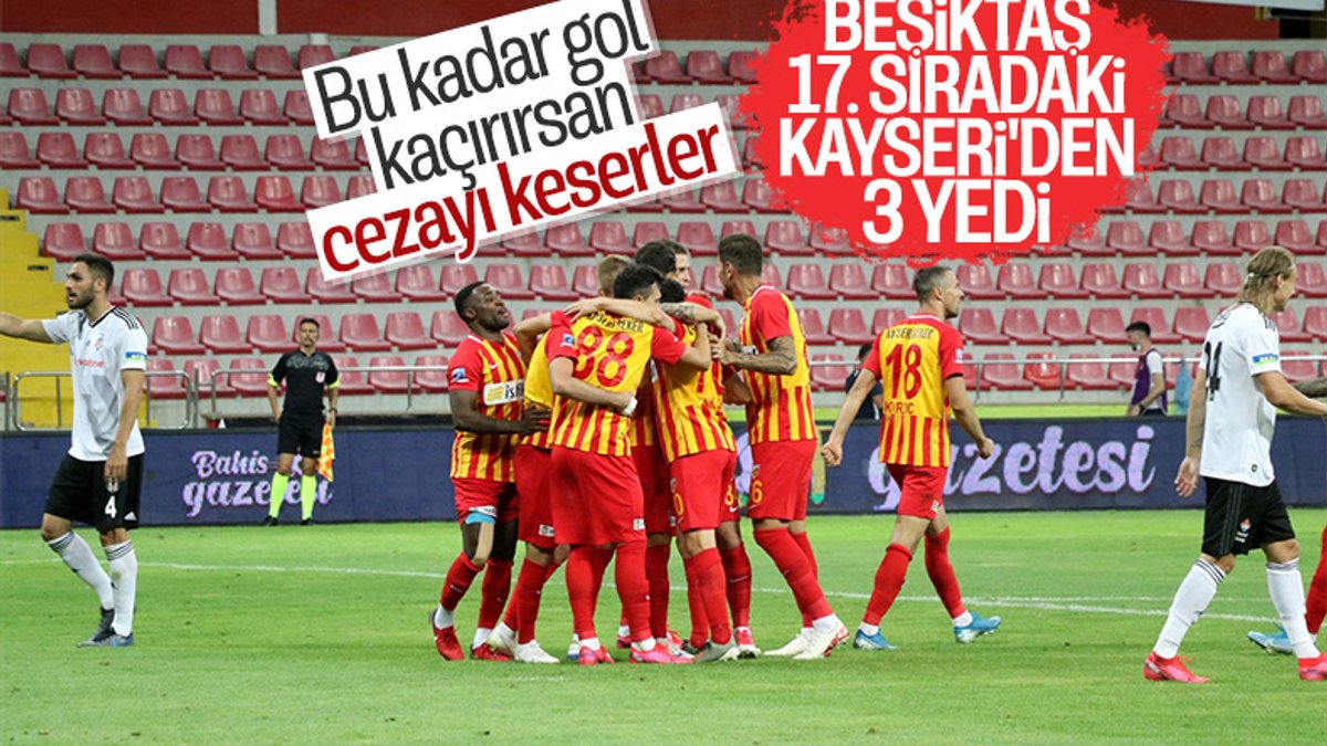 Beşiktaş, Kayseri’den eli boş döndü
