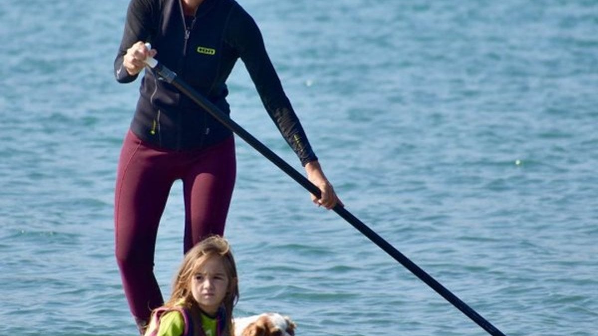 Çağla Kubat, kızını da sörfçü yaptı