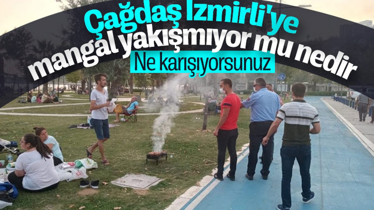 İzmir'in sahillerinde mangallar toplandı