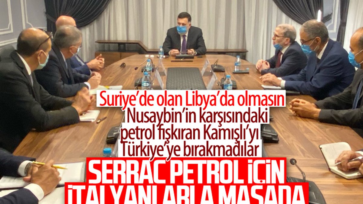 İtalyan petrol şirketi, Libya Başbakanı Serrac'la görüştü