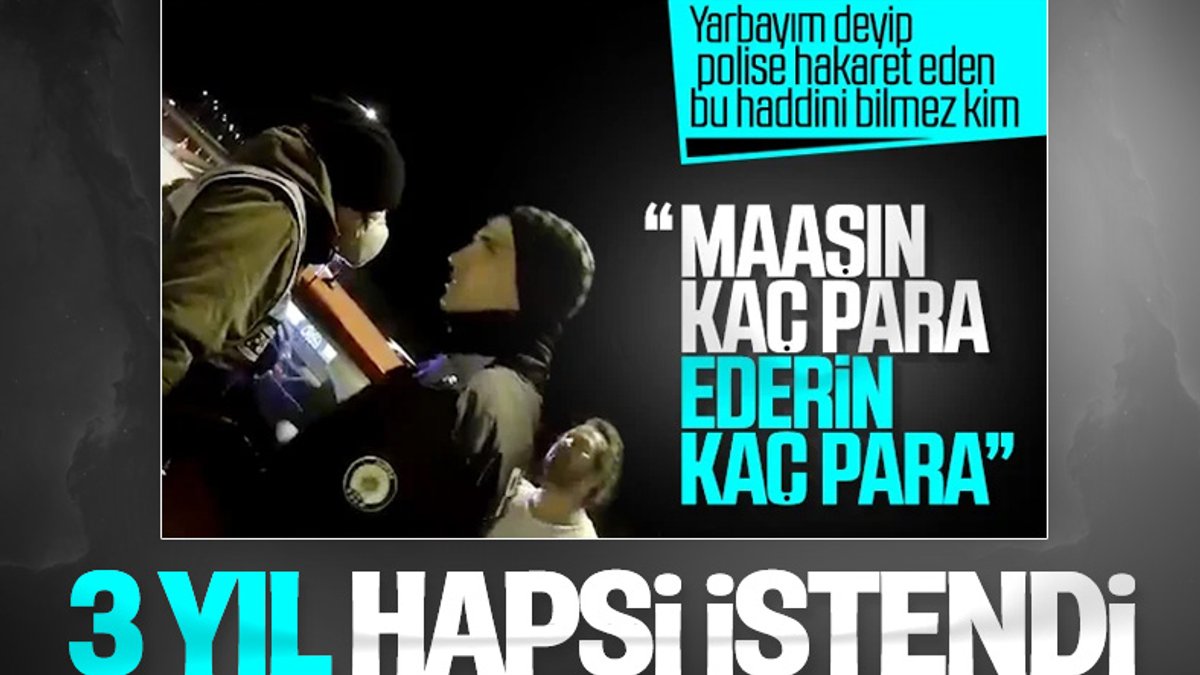 Bursa’da polise hakaret eden yarbay için ceza istendi