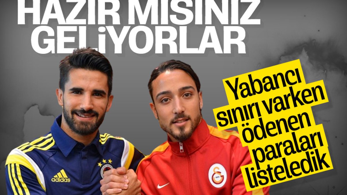 Türk futbolculara ödenen yüksek bonservis ücretleri