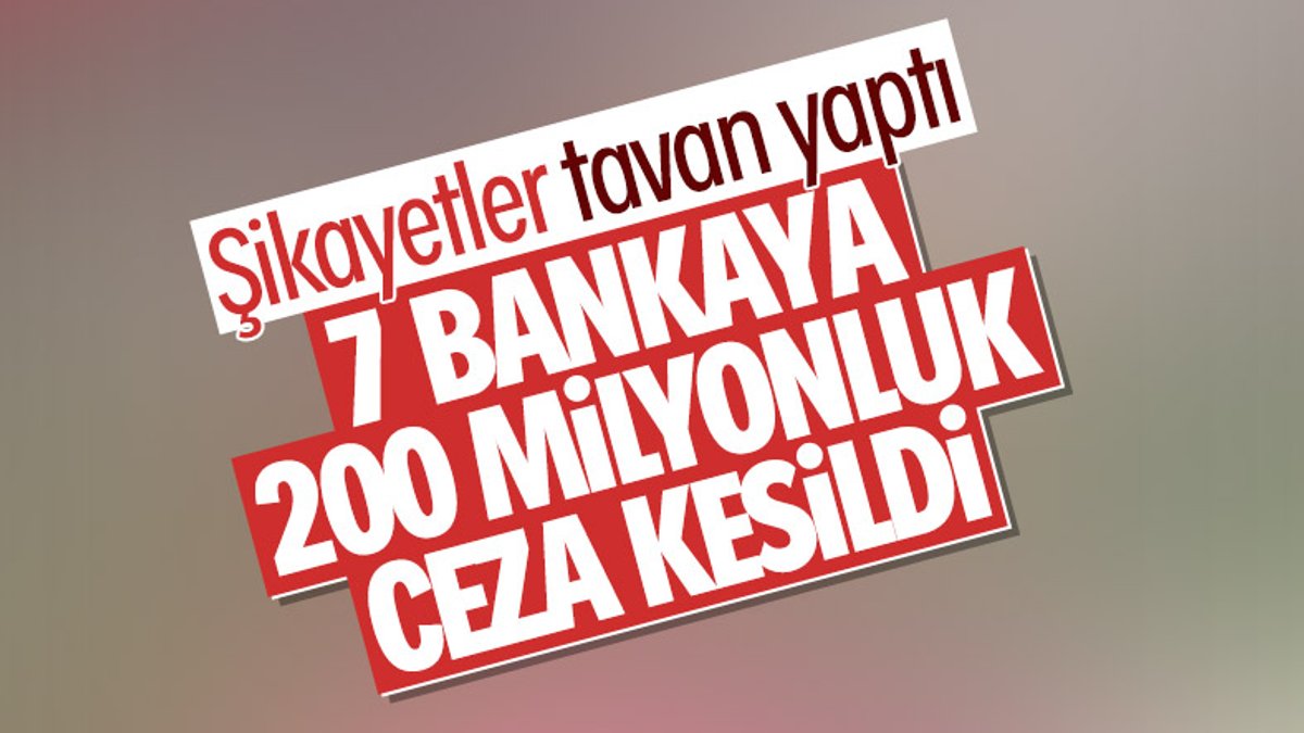 BDDK'dan 7 bankaya 204 milyon 651 bin TL para cezası