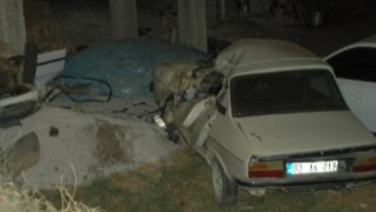 Kahramanmaraş'ta takla atan otomobilin şoförü öldü