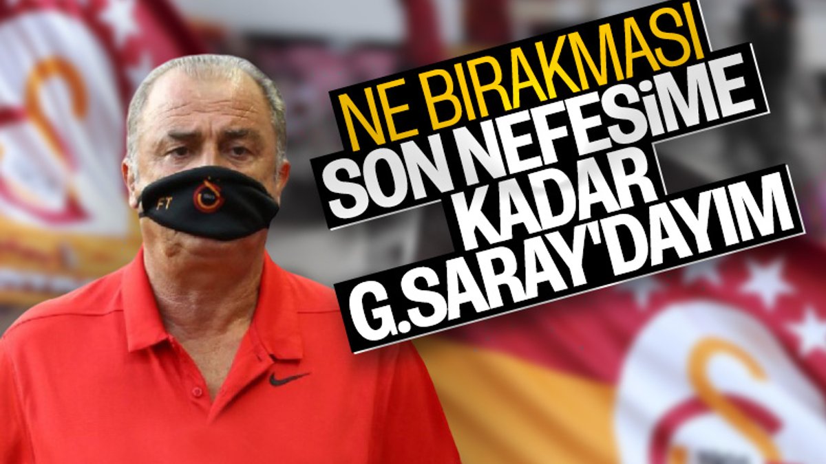 Fatih Terim: Son nefesime kadar Galatasaray'dayım