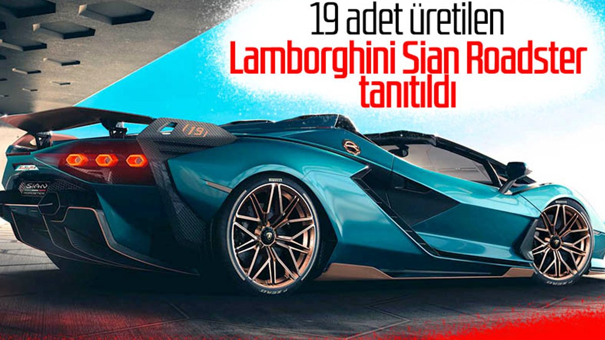 Lamborghini Sian Roadster görücüye çıktı