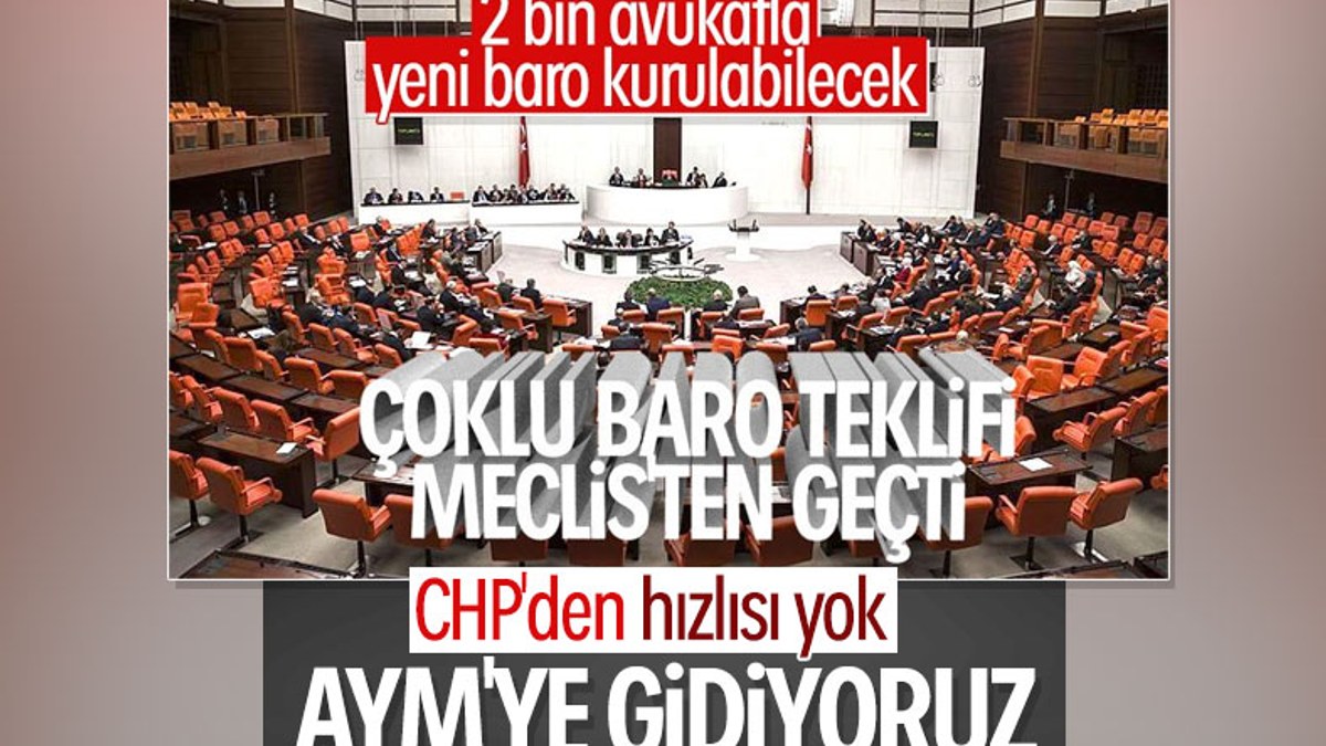 CHP, barolarla ilgili Anayasa Mahkemesine gidiyor