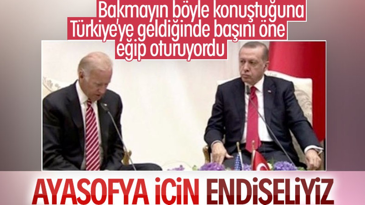 Joe Biden, Ayasofya’nın ibadete açılmasından rahatsız