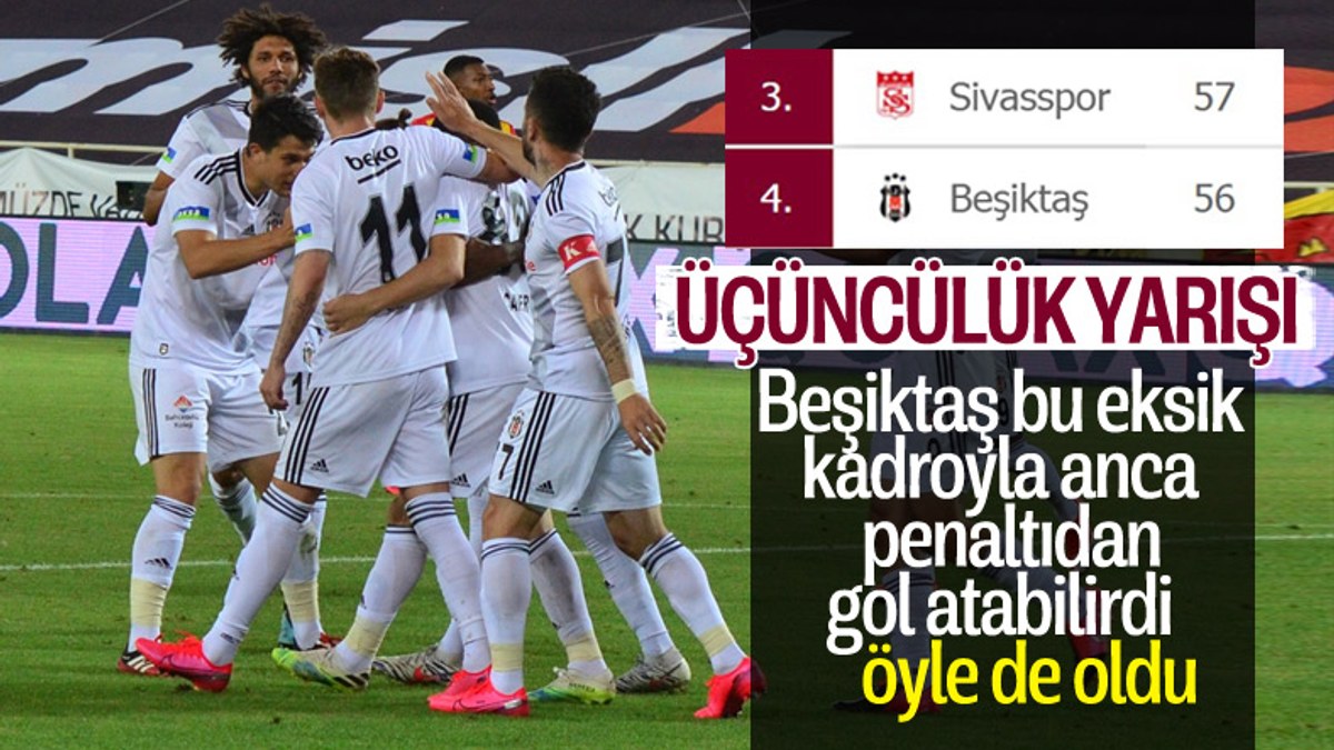 Beşiktaş, Malatya'dan 3 puanla döndü